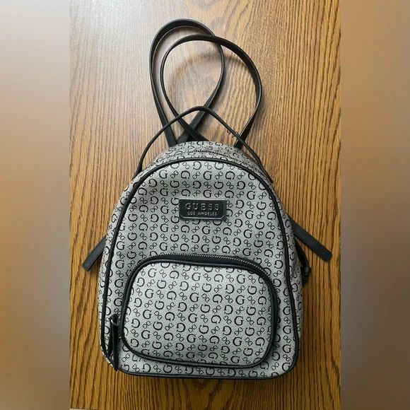 Guess | Bags | Guess Black Monogram Backpack Classic Design  display picture 3